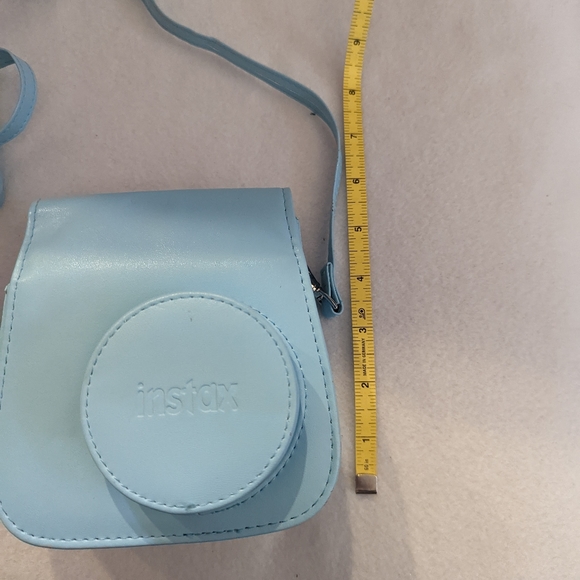 Instax camera case. A soft blue bag would be a great addition to a camera gift. - Picture 5 of 10